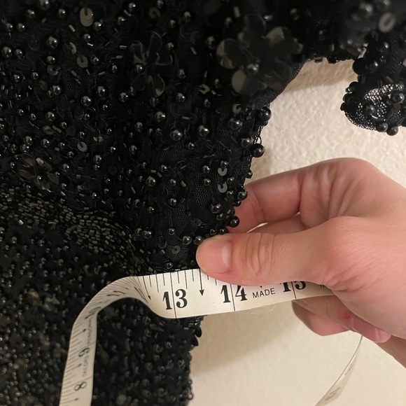 Mac Duggal 4988 Cold Shoulder Beaded Evening Dress - Picture 9 of 10